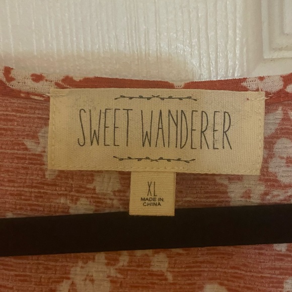 Sweet Wanderer Coral Floral Dress - Picture 4 of 5